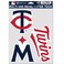 Wincraft MLB Minnesota Twins Decal Multi Use Fan 3 Pack, Team Colors, One Size