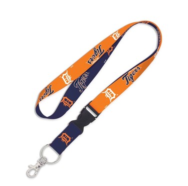 Wincraft MLB Detroit Tigers Lanyard with Detachable Buckle, 3/4