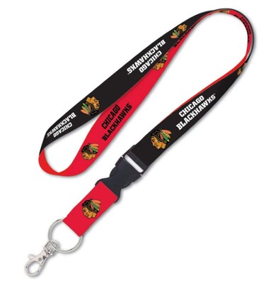 NHL Chicago Blackhawks Hockey 20 Inch Lanyard with Detachable Buckle