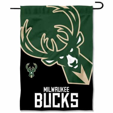 WinCraft Milwaukee Bucks Double Sided Garden Flag