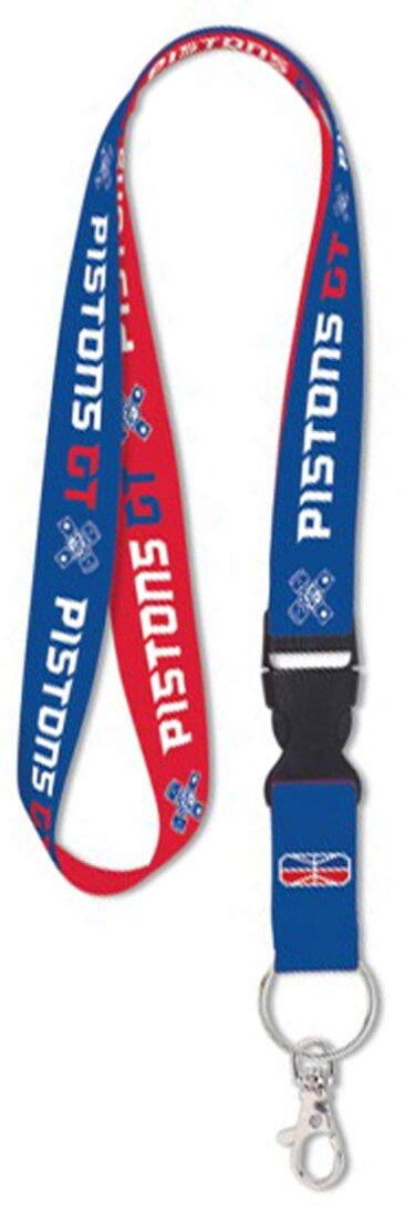 WinCraft NBA 2K Detroit Pistons GT Premium Lanyard Id Holder