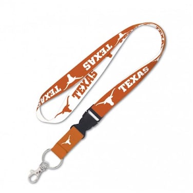 Wincraft NCAA Texas Longhorns Lanyard with Detachable Buckle, One Size, Team Color