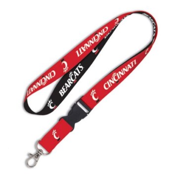 NCAA University of Cincinnati 81566012 Lanyard with Detachable Buckle, 3/4