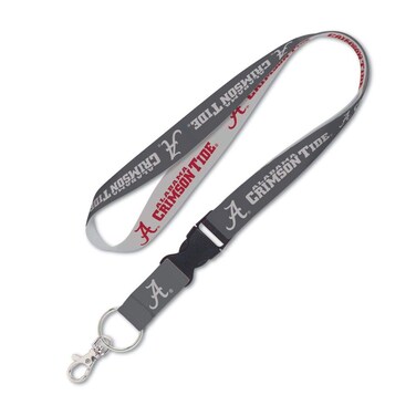 Alabama Crimson Tide Premium Lanyard Charcoal Edition
