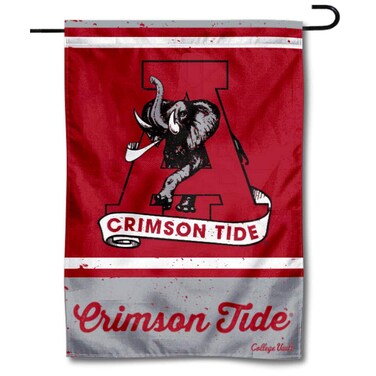 WinCraft Alabama Crimson Vintage Retro Throwback Garden Flag