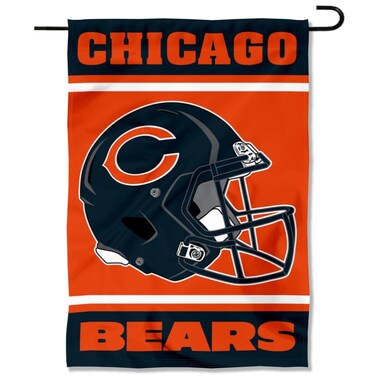 WinCraft Chicago Bears Helmet Double Sided Garden Banner Flag