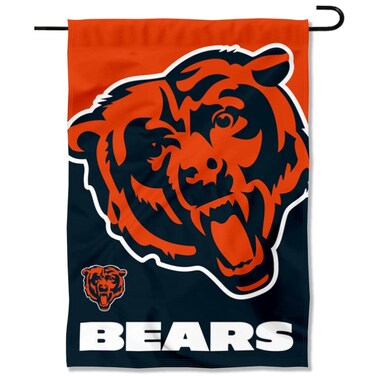 WinCraft Chicago Bears Large Logo Double Sided Garden Banner Flag