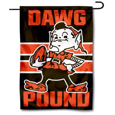 WinCraft Cleveland Browns Dawg Pound Double Sided Garden Flag