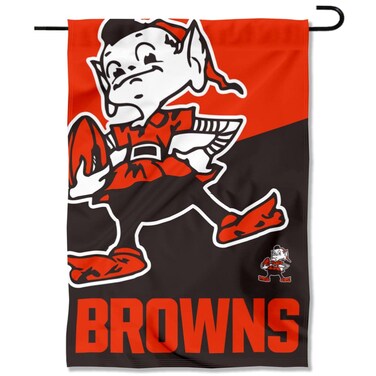 WinCraft Cleveland Browns Large Logo Double Sided Garden Banner Flag