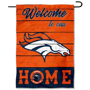 WinCraft Denver Broncos Welcome Home Decorative Garden Flag Double Sided Banner