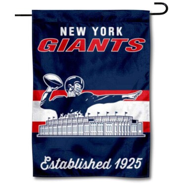 WinCraft Giants Throwback Retro Vintage Garden Flag Double Sided Banner