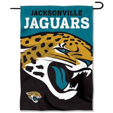 WinCraft Jacksonville Jaguars Large Logo Double Sided Garden Banner Flag