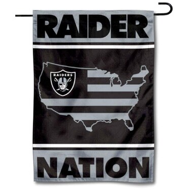 WinCraft Las Vegas Raiders Raider Nation Double Sided Garden Flag