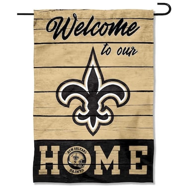 WinCraft New Orleans Saints Welcome Home Decorative Garden Flag Double Sided Banner