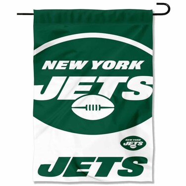 WinCraft New York Jets Large Logo Double Sided Garden Banner Flag