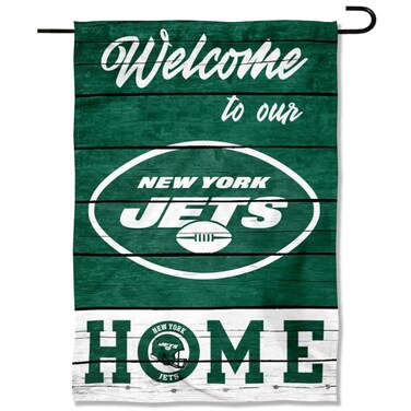 WinCraft New York Jets Welcome Home Decorative Garden Flag Double Sided Banner
