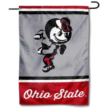 WinCraft Ohio State Buckeyes Vintage Retro Throwback Garden Flag