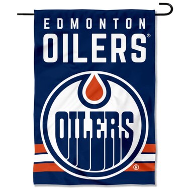 WinCraft Oilers Double Sided Garden Banner Flag