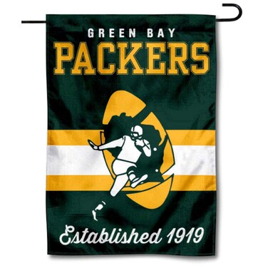 WinCraft Packers Throwback Retro Vintage Garden Flag Double Sided Banner