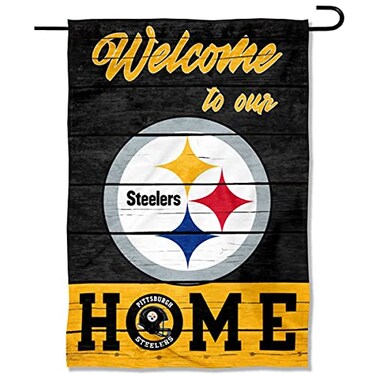 WinCraft Pittsburgh Steelers Welcome Home Decorative Garden Flag Double Sided Banner