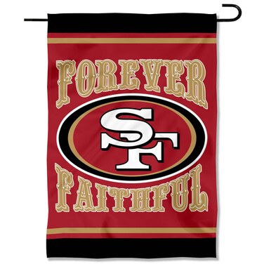 WinCraft San Francisco 49ers Forever Faithful Yard Garden Banner Flag