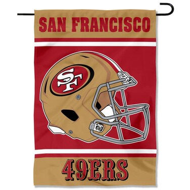 WinCraft San Francisco 49ers Helmet Double Sided Garden Banner Flag