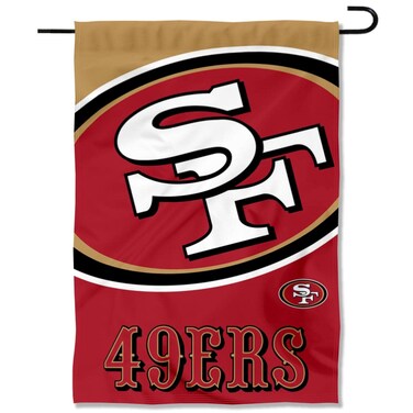WinCraft San Francisco 49ers Large Logo Double Sided Garden Banner Flag