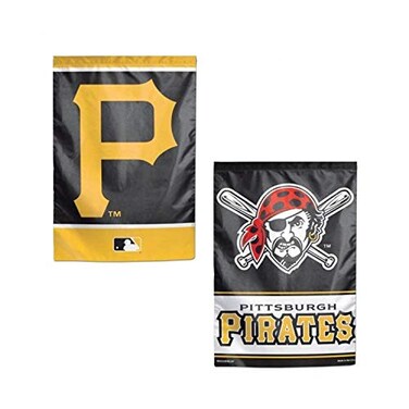 Wincraft MLB Pittsburgh Pirates Flag12x18 Garden Style 2 Sided Flag, Team Colors, One Size