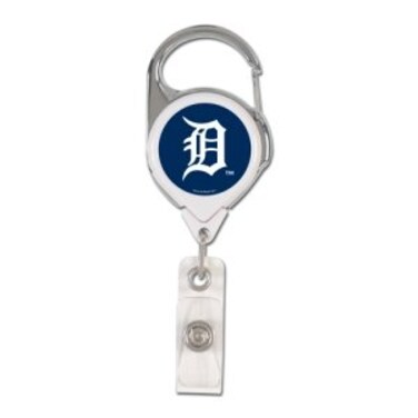 WinCraft MLB Detroit Tigers Retractable Premium Badge Holder, Team Color, One Size