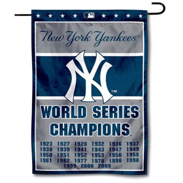 WinCraft New York Yankees 27-Time World Series Champions Double Sided Garden Flag