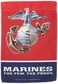 Military Marine Corps Banner, 12 x 18", Team Color
