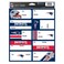 WinCraft NFL New England Patriots Gift Tag Sheet Blue, 8.5" x 11