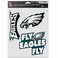 Wincraft NFL Philadelphia Eagles Decal Multi Use Fan 3 Pack, Team Colors, One Size