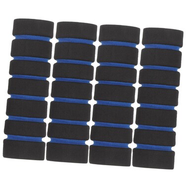 LIOOBO 2 Pair Bike Handlebar Grips Short Mini Bicycle Handlebar Grips Foam Bike Grips Fit Many Standard Bikes Blue