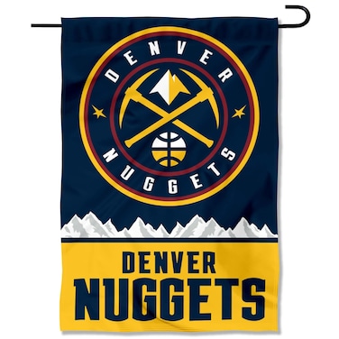 Denver Nuggets Wordmark Double Sided Garden Flag