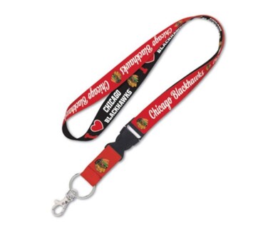 NHL Chicago Blackhawks Hockey 20 Inch Lanyard with Detachable Buckle
