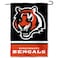 Cincinnati Bengals Bengal Head Logo Garden Flag Double Sided Banner