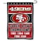 WinCraft 49ers 5 Time Super Bowl Champions Double Sided Garden Flag