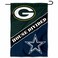 WinCraft House Divided Packers and Cowboys Double Sided Garden Flag