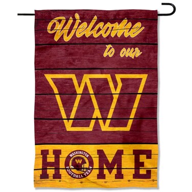 WinCraft Washington Commanders Welcome Home Decorative Garden Flag Double Sided Banner