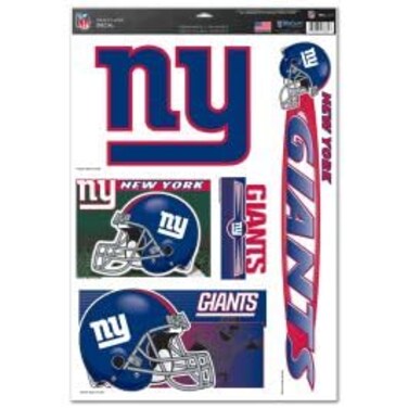 Wincraft NFL New York Giants 03784051 Multi Use Decal, 11" x 17", Black