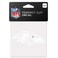 Wincraft NFL Baltimore Ravens 4x4 Perfect Cut White Decal, One Size, Team Color