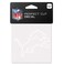 Wincraft NFL Detroit Lions 4x4 Perfect Cut White Decal, One Size, Team Color
