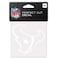 Wincraft NFL Houston Texans 4x4 Perfect Cut White Decal, One Size, Team Color