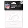 Wincraft NFL Los Angeles Rams 4x4 Perfect Cut White Decal, One Size, Team Color