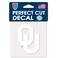Wincraft NCAA Oklahoma Sooners 4x4 Perfect Cut White Decal, One Size, Team Color