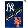 WinCraft House Divided Yankees and Mets Double Sided Garden Flag