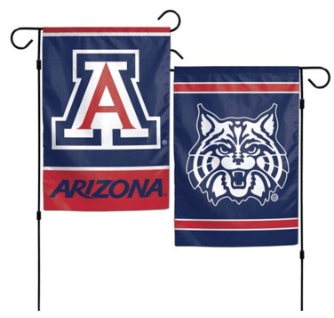 NCAA University of Arizona Wildcats 12x18 Inch Outdoor Garden Flag Banner