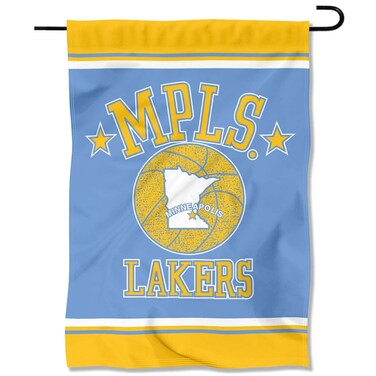 WinCraft Los Angeles Lakers Vintage Throwback Retro Classics Double Sided Garden Flag