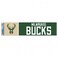 Wincraft NBA Milwaukee Bucks Decal3x12 Bumper Strip Decal, Team Colors, One Size